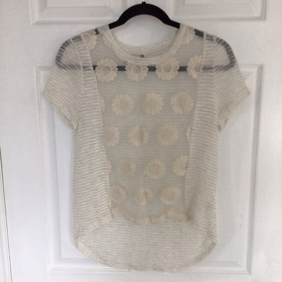 Anthropologie Tops Anthropologie Paper Crane Sheer Top Poshmark